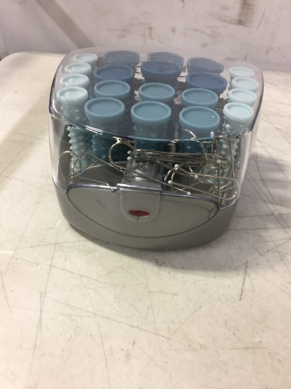 Photo 1 of Conair Compact Multi-Size Hot Rollers; Blue