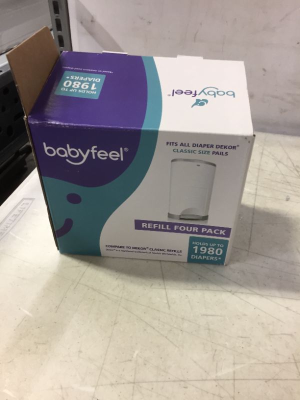 Photo 1 of Babyfeel - 4 Count Refill - Fits Dekor Classic Diaper Pails - New Powder Scent -