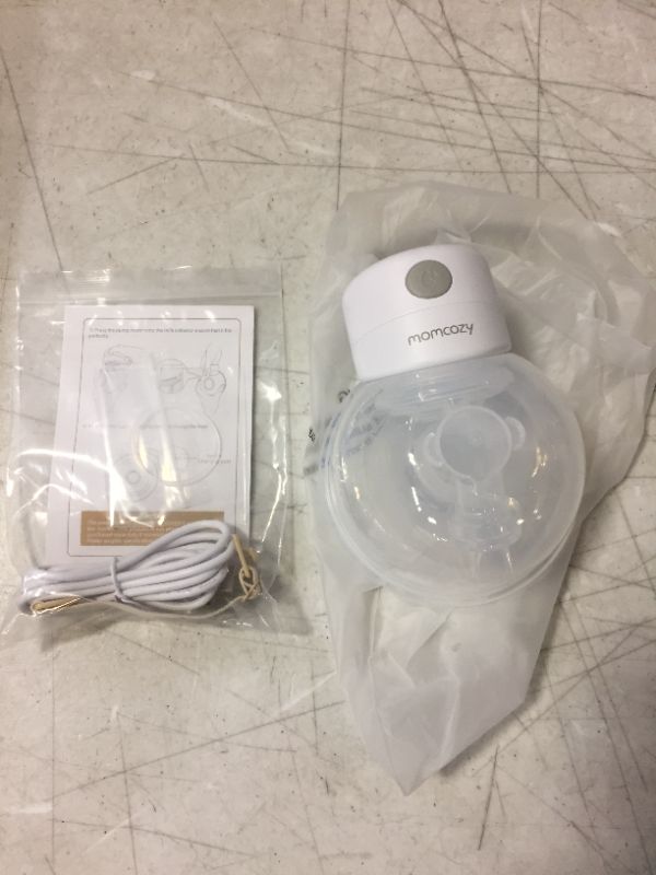 Photo 1 of Momcozy Wearable Electric Breast Pump S12, LCD Hands-Free Breastpump, Low Noise & Painless Breast Pump with 2 Mode & 9 Levels, Portable Breastfeeding Breastpump Can Be Worn in-Bra, 24mm Flange, White
