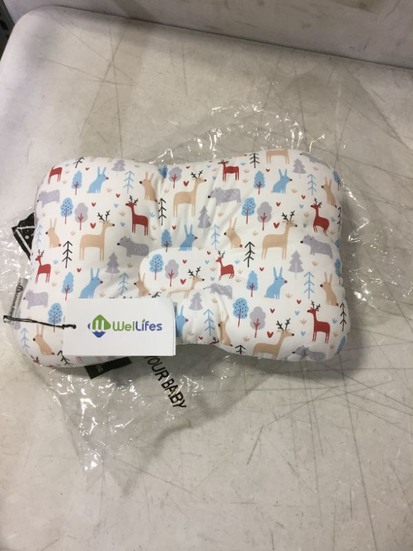 Photo 1 of Baby Pillow for Newborn Breathable 3D Air Mesh Organic Cotton, Protection for Flat Head Syndrome Woody
