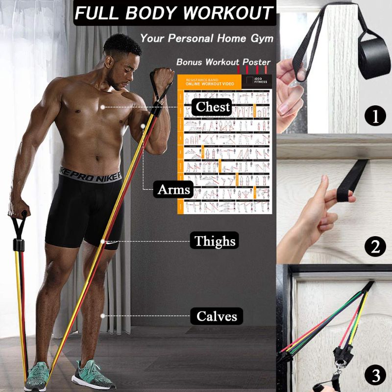 Photo 2 of 11 Pcs Resistance Bands Set 