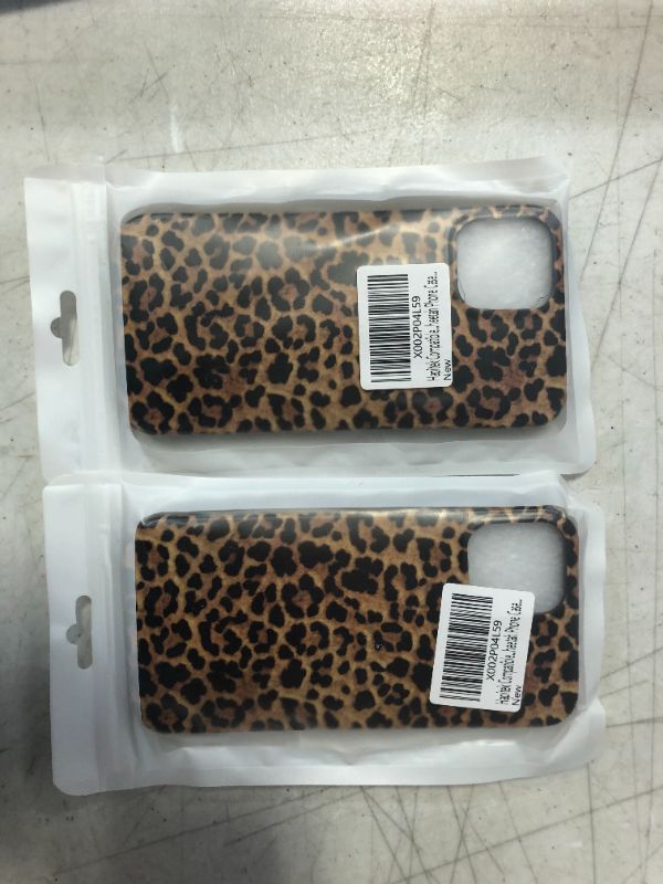 Photo 2 of 2 PACK Hapitek Compatible with iPhone 12 Pro Max Case Leopard Cheetah Cute Cases for Girls Women Slim Soft Flexible TPU Case for iPhone 12 Pro Max