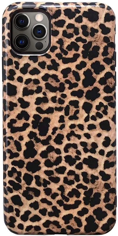 Photo 1 of 2 PACK Hapitek Compatible with iPhone 12 Pro Max Case Leopard Cheetah Cute Cases for Girls Women Slim Soft Flexible TPU Case for iPhone 12 Pro Max