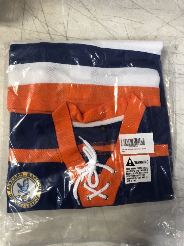 Photo 2 of boriz Doug Glatt Halifax Hockey Jersey Includes EMHL and A Patches Stitch Size pt 2 SIZE 34 