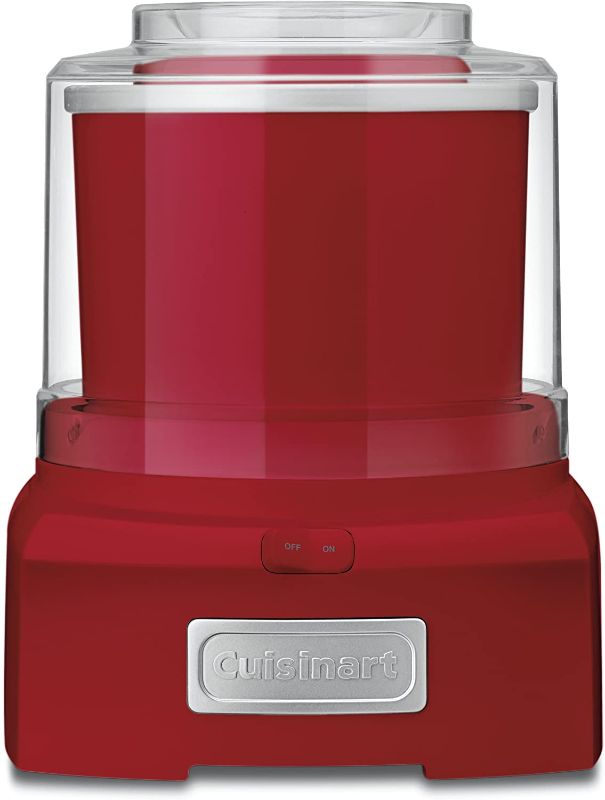 Photo 1 of Cuisinart ICE21R Ice Cream Maker, 1-1/2 qt, Red
