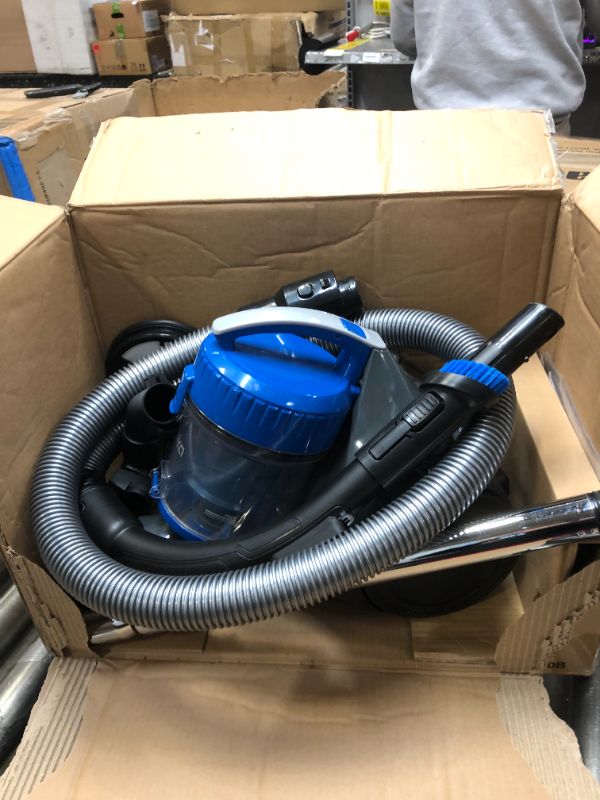 Photo 2 of (PARTS) Eureka Whirlwind Bagless Canister Vacuum Cleaner, Lightweight Vac for Carpets and Hard Floors, w/Filter, Blue
