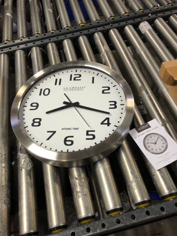 Photo 1 of La Crosse Technology Analog Atomic Round Wall Clock