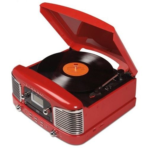 Photo 1 of Grace Digital - Victoria Classic Retro Turntable with CD Player and AM/FM Stereo
