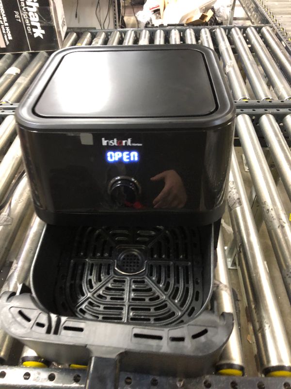 Photo 2 of Instant Vortex 5.7 Quart Air Fryer, Customizable Smart Cooking Programs, Digital Touchscreen and Non-Stick Air Fryer Basket, Black
