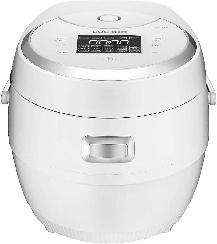 Photo 1 of (PARTS) CUCKOO CR-1020F | 10-Cup (Uncooked) Micom Rice Cooker | 16 Menu Options: White Rice, Brown Rice & More, Nonstick Inner Pot, Designed in Korea | White
