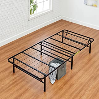 Photo 1 of Amazon Basics Foldable, 14" Black Metal Platform Bed Frame with Tool-Free Assembly, No Box Spring Needed - Twin
