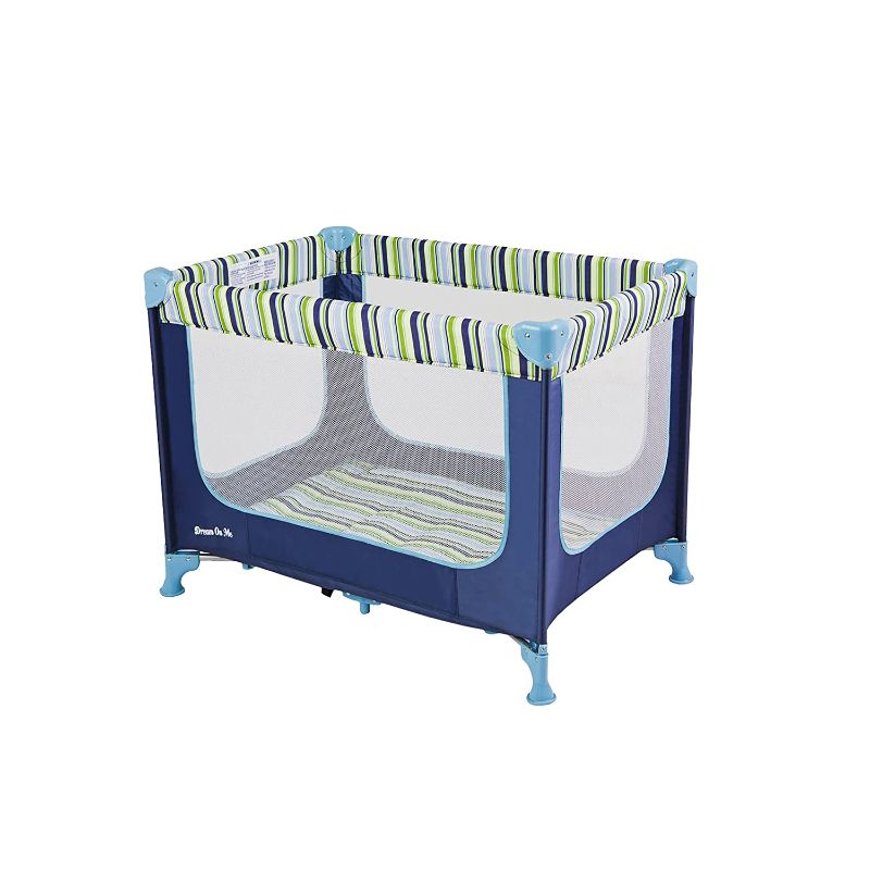 Photo 1 of Dream On Me Zodiak Portable Playard with Carry Bag and Shoulder Strap, Navy

