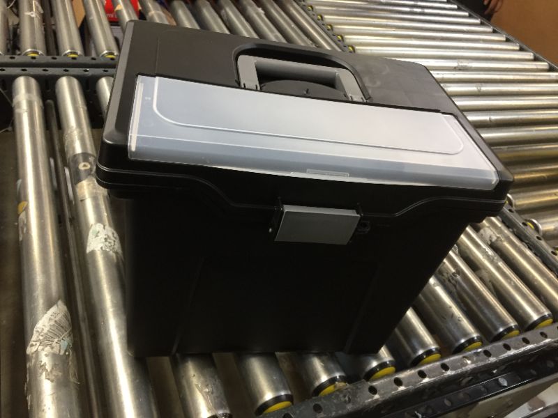 Photo 1 of Generic small black plastic file box