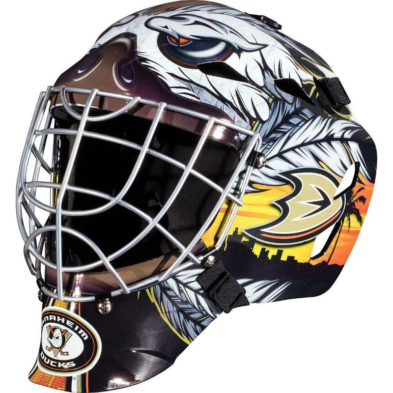 Photo 1 of 
Franklin GFM 1500 NHL Anaheim Ducks Goalie Face Mask
