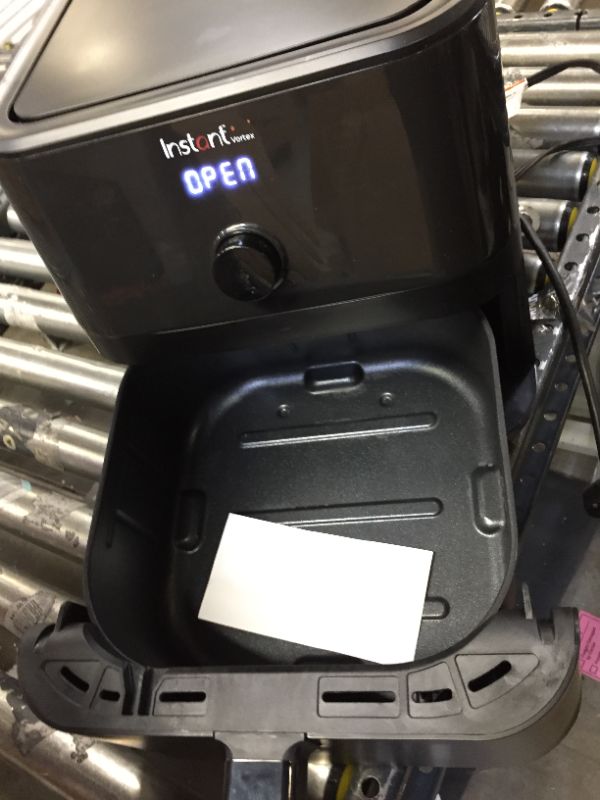 Photo 1 of Instant Vortex 5.7 Quart Air Fryer, Customizable Smart Cooking Programs, Digital Touchscreen and Non-Stick Air Fryer Basket, Black
