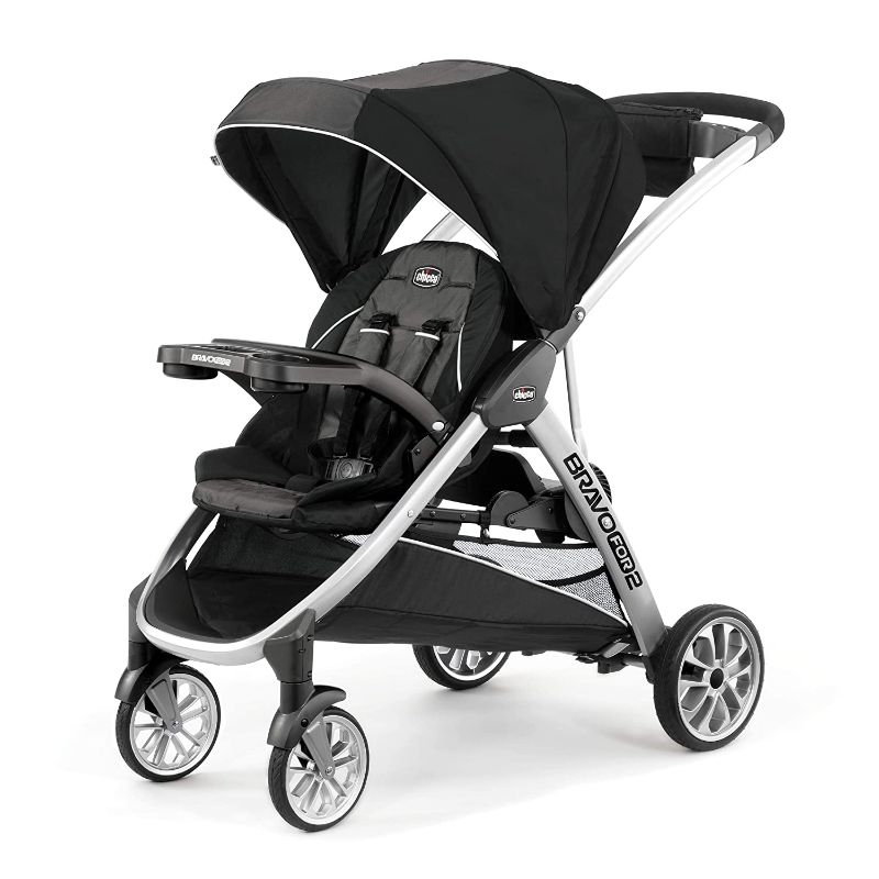Photo 1 of Chicco Bravo For2 Standing/Sitting Double Stroller, Iron

