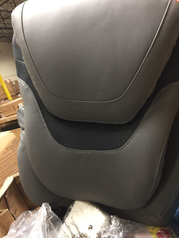 Photo 2 of Serta AIR Bonded Leather Task Chair, Light Gray (CHR200004)