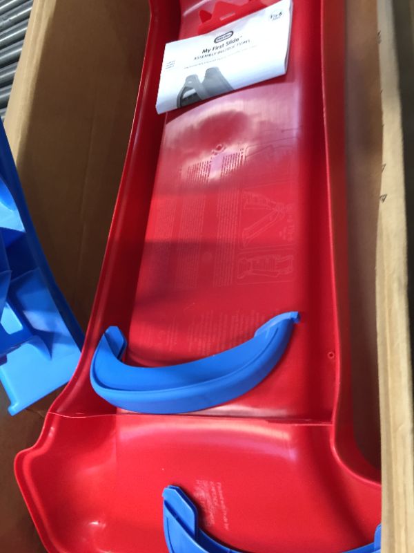 Photo 2 of Little Tikes First Slide Toddler Slide, Easy Set Up Playset for Indoor Outdoor Backyard, Easy to Store, Safe Toy for Toddler, Slip And Slide For Kids (Red/Blue), 39.00''L x 18.00''W x 23.00''H
