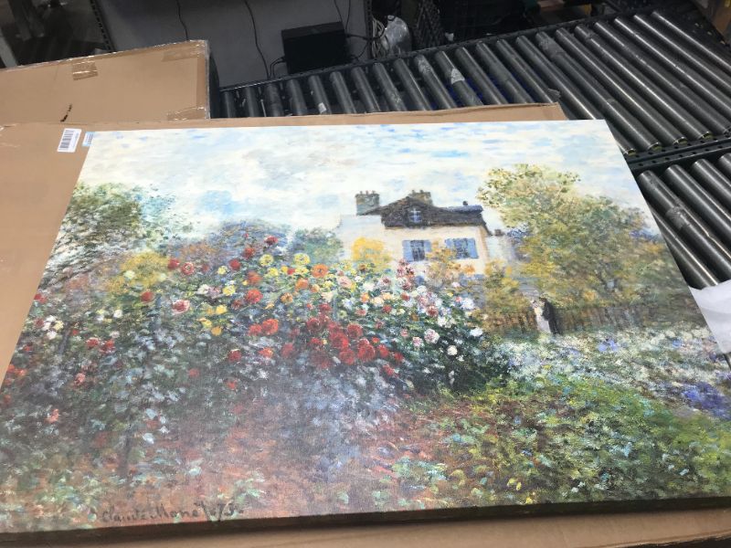 Photo 3 of 40 X 52 inch The Artist's Garden Monet canvas print 