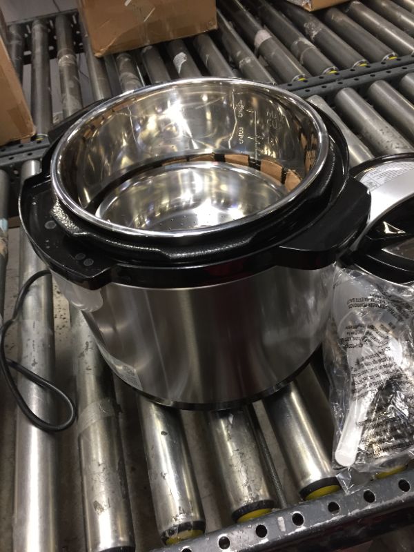 Photo 4 of GoWISE USA 8 qt. Stainless Steel Electric Pressure Cooker with Stainless Steel Pot