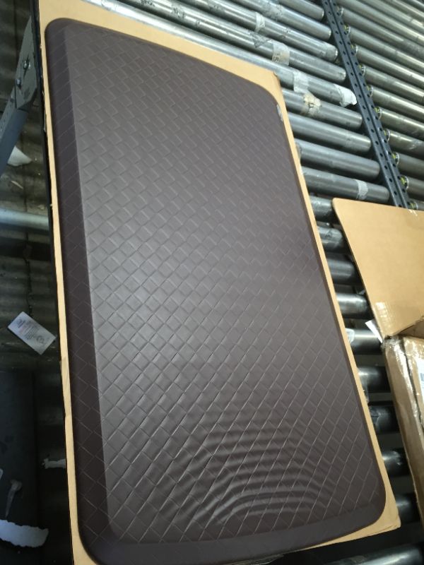 Photo 2 of GelPro Elite Premier Gel & Foam Anti-Fatigue Kitchen Floor Comfort Mat, 20" x 36", Basketweave Truffle
