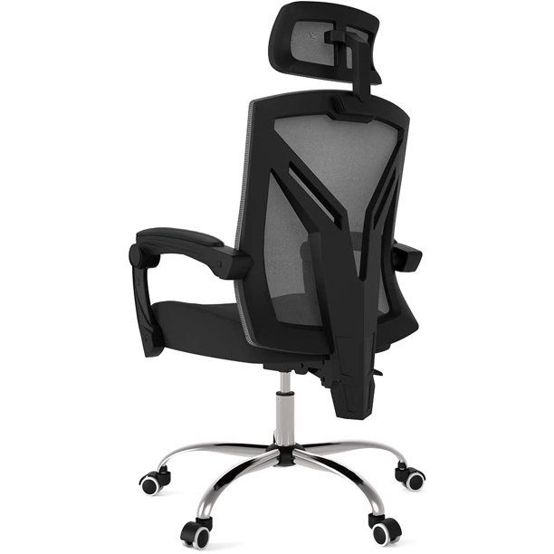 Photo 1 of Hbada Office Chair - Breathable Mesh High Back Adjustable Seat, With Headrest ,Black
