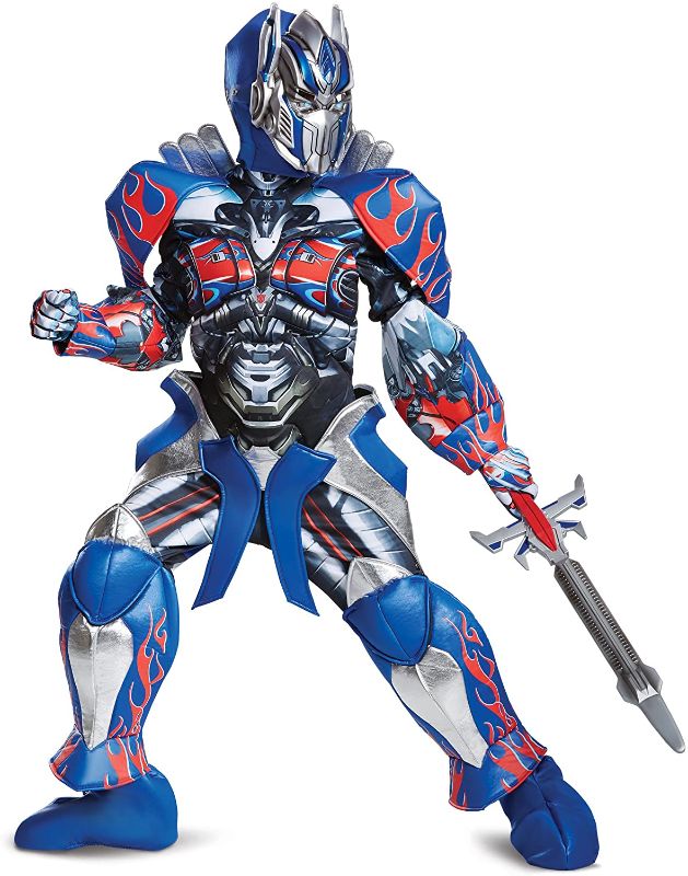 Photo 1 of Disguise Optimus Prime Movie Prestige Costume, Blue, Small (4-6)
