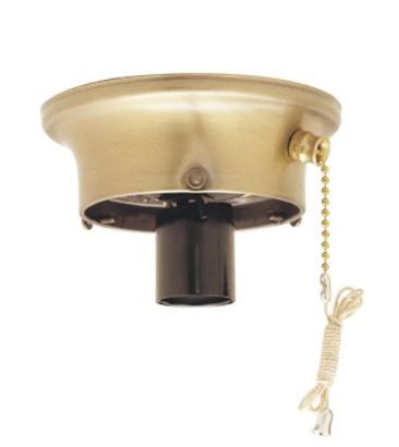 Photo 1 of 3-1/4 in. Brass Glass Shade Holder Kit for Ceiling Light Fixtures
