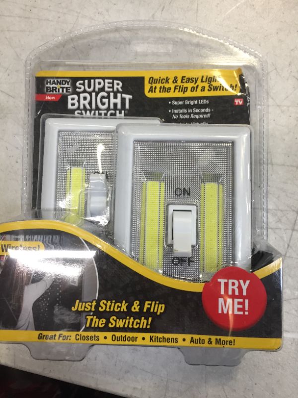 Photo 1 of 3-Watt LED Super Bright Switch Night Light, White (2-Pack)
