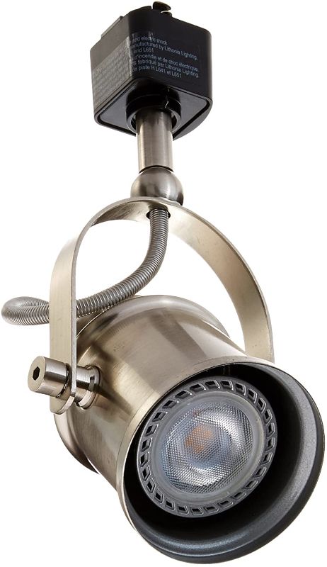 Photo 1 of Lithonia Lighting LTHSPLT MR16GU10 27K BN M4 Spot Light Lamp Track Head, MR16 GU10, LED, 2700 K, Brushed Nickel, Non-California Compliant T20
