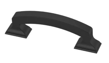 Photo 1 of 4 PACK LIBERTY Classic Edge 3 in. (76mm) Center-to-Center Matte Black Drawer Pull