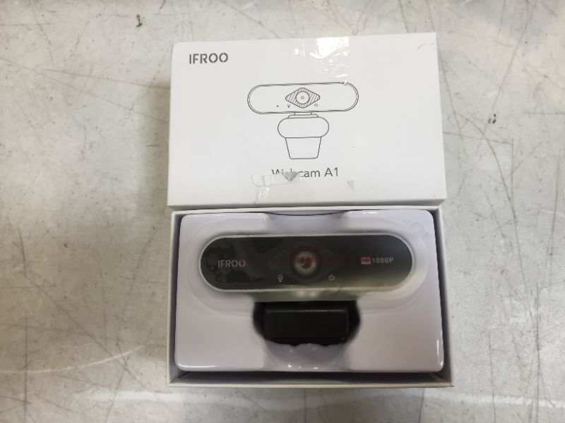 Photo 1 of IFROO FHD 1080P Webcam with Microphone,No fisheye Wide-Angle for Desktop Laptop Computer Web Camera,USB Plug and Play,Compatible Skype Zoom YouTube Windows/Mac OS,for Live Streaming,Recording,Gaming
