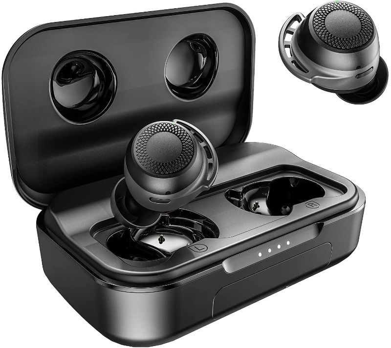 Photo 1 of Wireless Earbuds Bluetooth, AMINY U-Air6 Sport Bluetooth Earphones IPX8 Waterproof Inear Bluetooth Earbuds Wireless Headphones, 100Hrs Playtime Touch Control Wireless Earphones Built-in Mic
