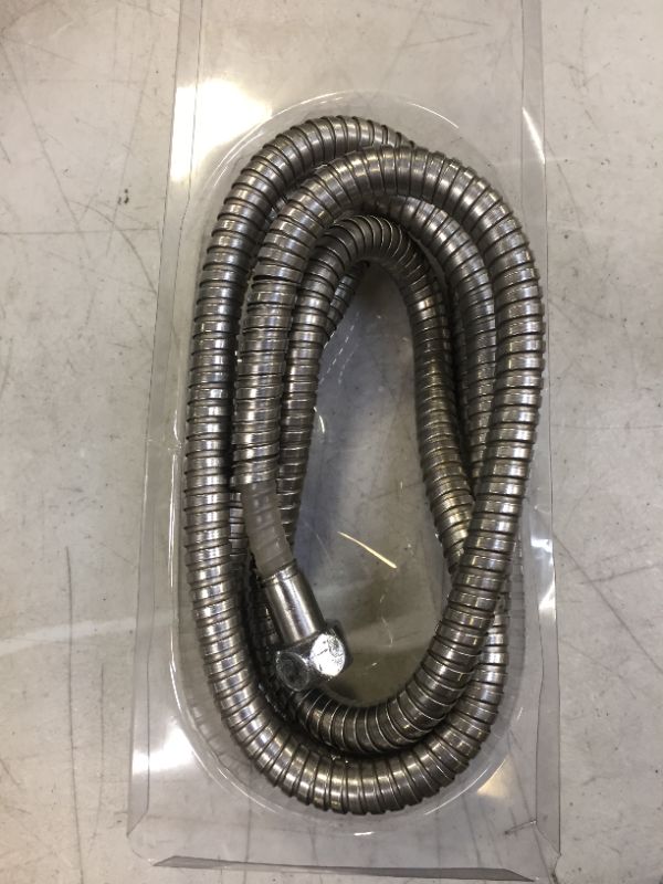 Photo 2 of 86 in. Stainless Steel Replacement Shower Hose in Chrome