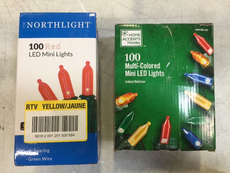 Photo 1 of 100 led mini red lights and 100 multicolored mini led lights