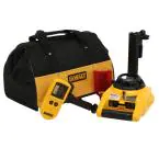 Photo 2 of 150 ft. Red Self-Leveling Rotary Laser Level with Detector & Clamp, Wall Mount, Remote, Bag, (2) D & (1) 9-Volt battery