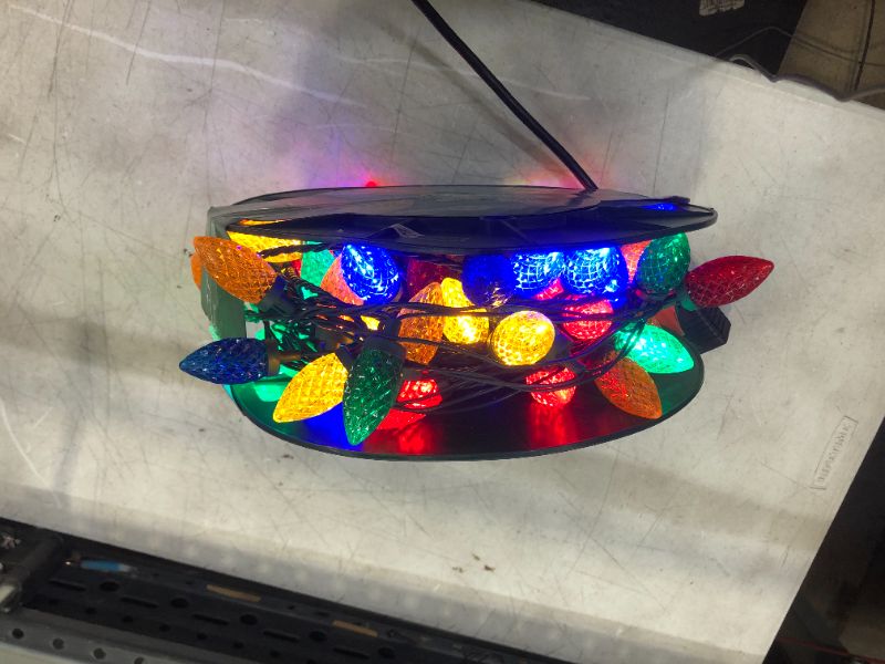 Photo 1 of 32.6 ft. 50-Light Multi Color LED C9 Light Set on Spool (Set of 2)
