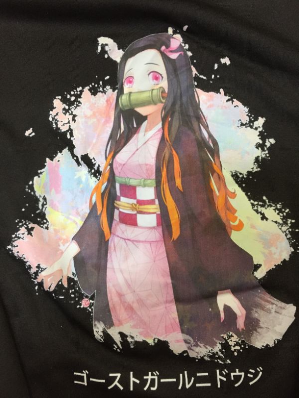 Photo 2 of KIDS ANIME BLACK HOODIE-UNKNOWN SIZE