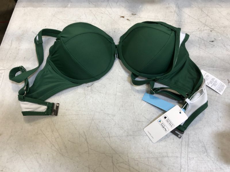 Photo 2 of CUPSHE Galilea Green Moulded Cup Bikini Top-ITEM HAS SMALL DOT-MEDIUM