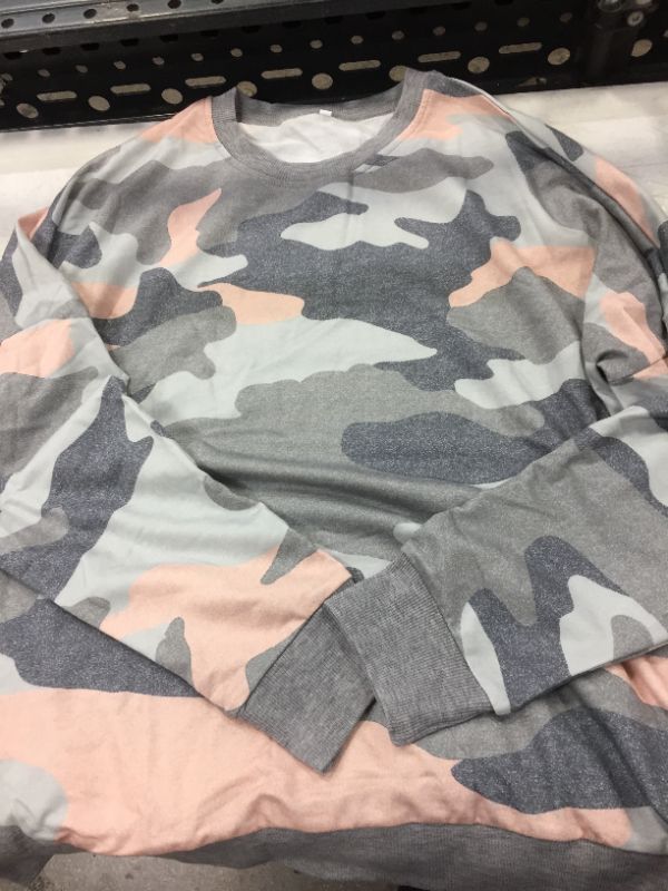 Photo 1 of Nlife Women's Long Sleeve Camouflage Print Tops-2XL