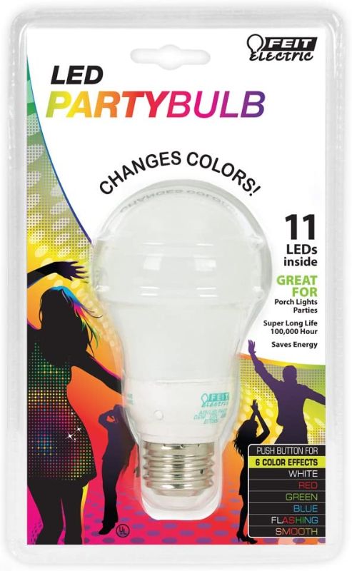 Photo 1 of Feit Electric A19/LED/PARTY Novelty LED A19 Party Bulb

