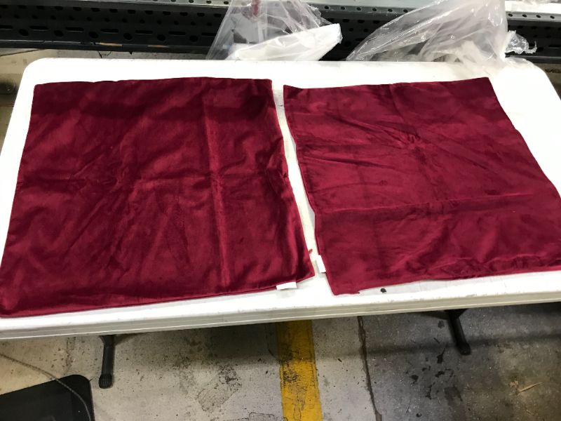 Photo 1 of burgundy pillow covers 