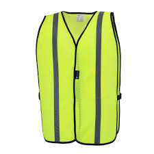 Photo 1 of MAXIMUM SAFETY 48 in. Hi-Vis Yellow Mesh Safety Vest
