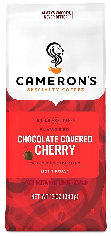 Photo 1 of Cameron's Coffee Roasted Ground Coffee Bag, Flavored, Chocolate Covered Cherry, 12 Ounce
