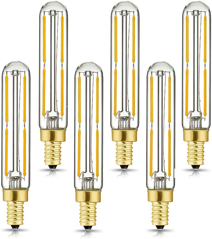 Photo 1 of HXMLS E12 Led Bulb 4W,Dimmable Candelabra Led Light Bulbs 4W Equal 40 watt Light Bulb Warm White 2700k 400LM Candelabra Led Filament Tubular Tube Light Bulbs T6 for Chandeliers,Fixture 6Pack
