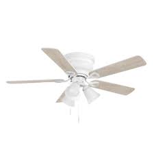 Photo 1 of Clarkston II 44 in. LED Indoor White Ceiling Fan with Light Kit
