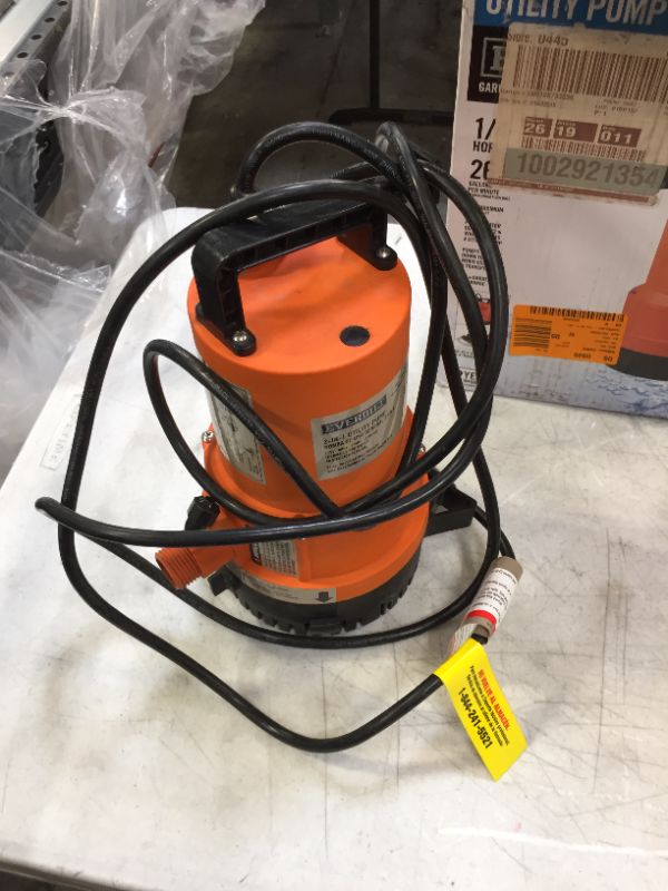 Photo 1 of 1/4 HP 2-in-1 Utility Pump
