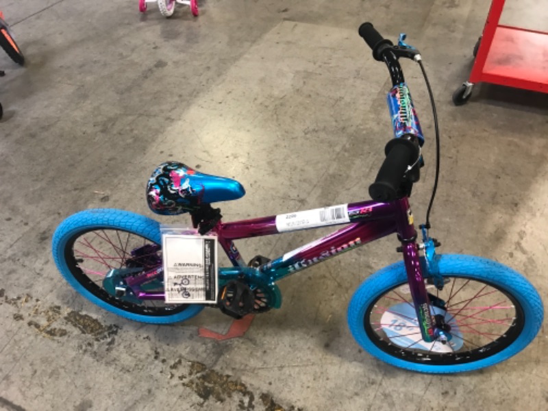 Photo 3 of Genesis 18 In. Illusion Girl's Bike, Blue/Purple
