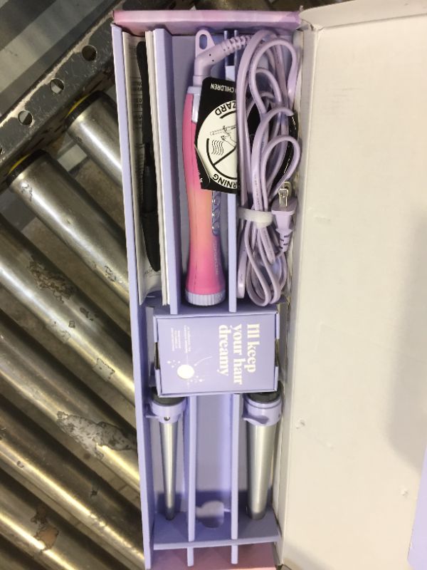 Photo 2 of Paul Mitchell Pro Tools Express Ion Unclipped 3-in-1 Ceramic Interchangeable Curling Wand, 3 Barrels for Multiple Hairstyles
