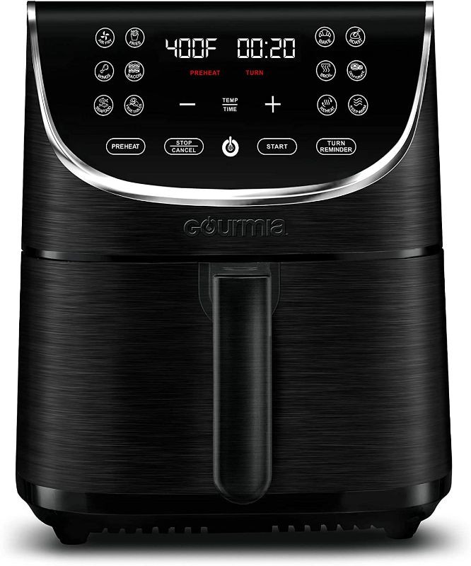 Photo 1 of Gourmia - 7qt Digital Air Fryer - Stainless Steel
